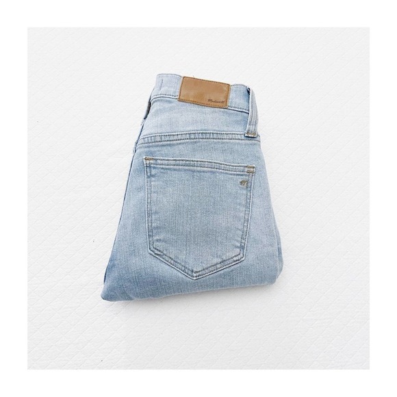 Madewell 9" High Rise Skinny Denim Jeans Button Fly Light Wash SZ23 - Picture 1 of 9